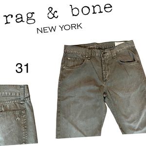 Rag & Bone Chino Khaki Jeans SUPER SOFT Cotton size 31